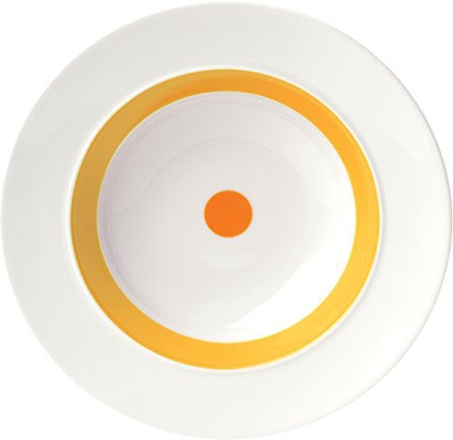 Attēls no ViceVersa Soup Plate "The Dot" 23.5cm yellow 15121