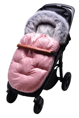 Изображение Vokelis kūdikiui su kailiuku, rožinis