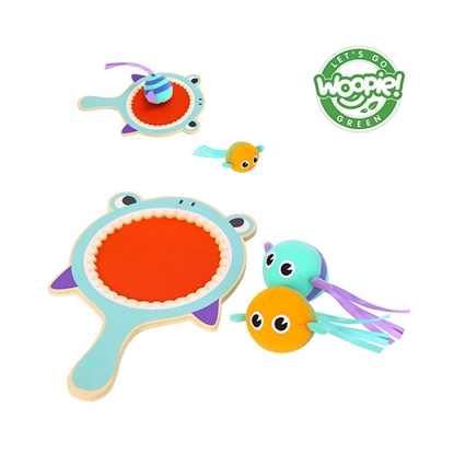 Изображение WOOPIE GREEN arkadinis žaidimas, ryklio išvaizdos paletė su lipukais