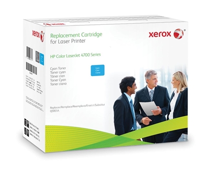 Изображение Xerox Cyan toner cartridge. Equivalent to HP Q5951A. Compatible with HP Colour LaserJet 4700