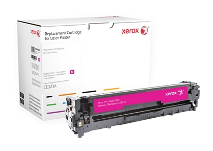 Picture of Xerox Magenta toner cartridge. Equivalent to HP CE323A. Compatible with HP Colour LaserJet CM1415, Colour LaserJet CP1210, Colour LaserJet CP1510