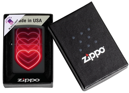 Picture of Zippo Lighter 48593 Hearts Design