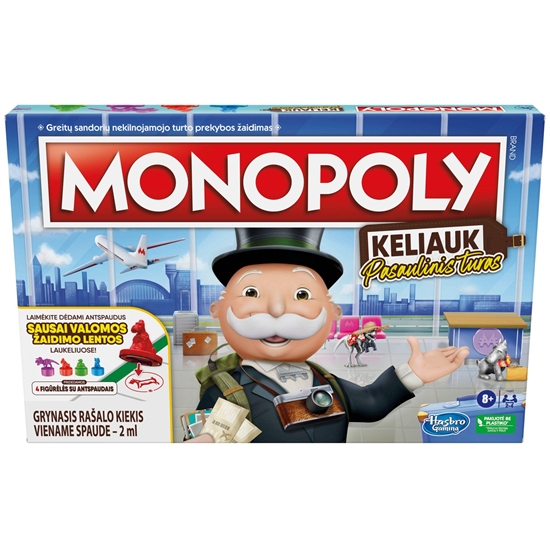 Picture of Žaidimas „Monopolis: keliauk. Pasaulinis turas“, LT