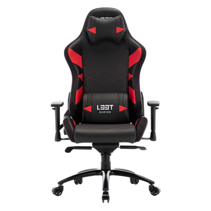 Attēls no Žaidimų kėdė L33T GAMING Elite V4 (PU) juoda - raudonas dekoras / 160368