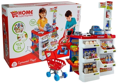 Изображение Žaislinė parduotuvė su vežimėliu ir priedais