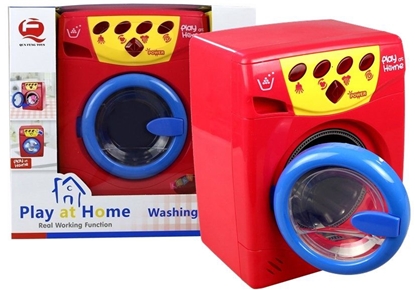Изображение Žaislinė skalbimo mašina, raudonos spalvos