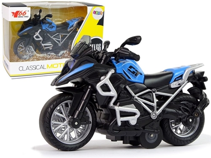 Изображение Žaislinis motociklas, 1:14, mėlynas