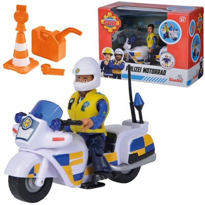 Attēls no Žaislinis policijos motociklas su figūrėle