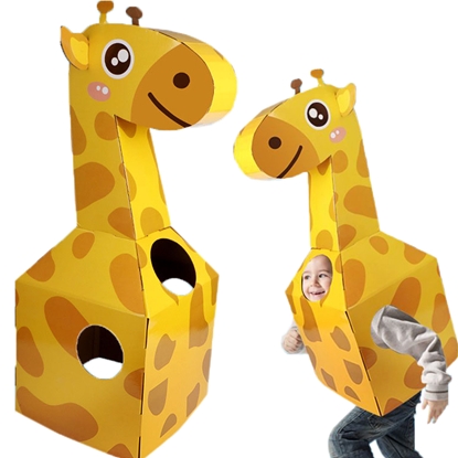 Picture of Žirafos kostiumas vaikams iš kartono DIY