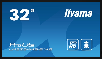 Attēls no iiyama LH3254HS-B1AG Signage Display Digital signage flat panel 80 cm (31.5") LCD Wi-Fi 500 cd/m² Full HD Black Built-in processor Android 11 24/7