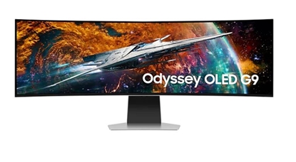 Picture of Monitor|SAMSUNG|Odyssey G9 G95SC|49"|Gaming/Smart/Curved|Panel OLED|5120x1440|32:9|240Hz|0.03 ms|Speakers|Height adjustable|Tilt|Colour Silver|LS49CG950SUXDU