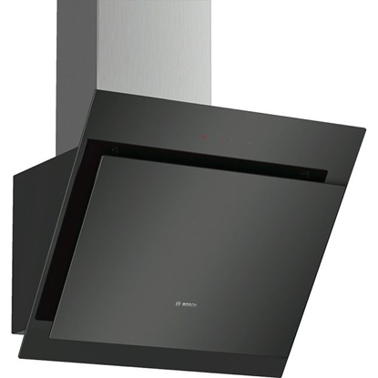 Изображение Bosch Serie 4 DWK67CM60 cooker hood Wall-mounted Black 660 m³/h A