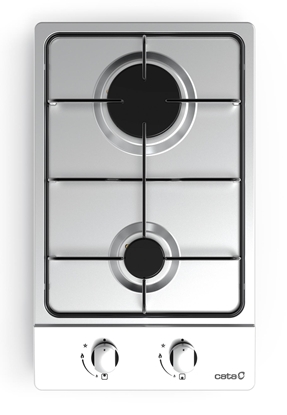 Изображение CATA | GI 3002 X | Hob | Gas | Number of burners/cooking zones 2 | Rotary knobs | Stainless steel