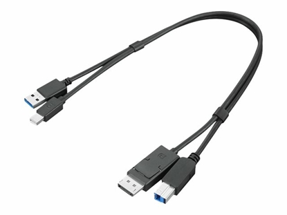 Attēls no Lenovo 4X91D11453 USB cable 0.43 m USB 3.2 Gen 1 (3.1 Gen 1) USB A USB B Black
