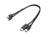 Изображение Lenovo 4X91D11453 USB cable 0.43 m USB 3.2 Gen 1 (3.1 Gen 1) USB A USB B Black