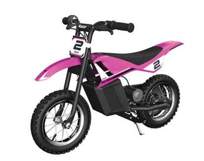 Изображение Vaikiškas elektrinis motociklas Razor Dirt Rocket MX125 Pink