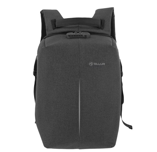 Изображение Tellur 15.6 Notebook Backpack Antitheft V2, USB port, black