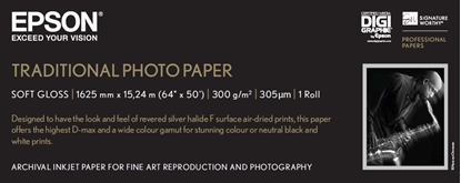Изображение Epson Traditional Photo Paper, 64"x 15m