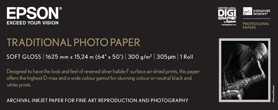 Изображение Epson Traditional Photo Paper, 64"x 15m
