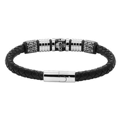 Attēls no Zippo Leather Bracelet With With Charms 22 cm