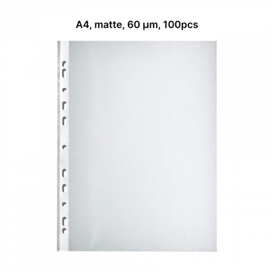 Picture of AD Class PUNCHED POCKET Orange Peel A4 60 micr., pouch 100 pcs