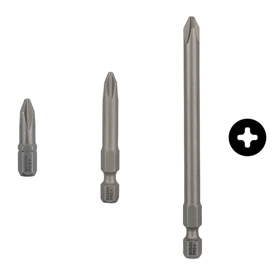 Изображение Bosch 3pcs PH Screwdriver Bit PH1 XH 25mm