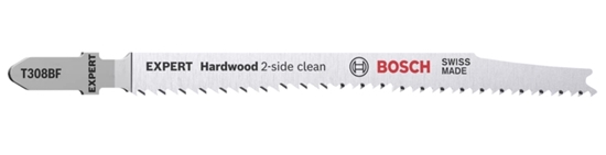 Picture of Bosch EXPERT jigsaw blades T308BF Hardwood 2-side clean 5pc