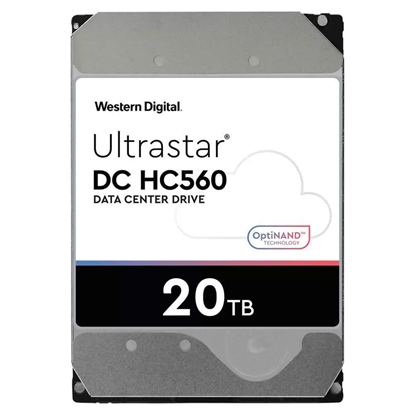 Attēls no HDD|WESTERN DIGITAL ULTRASTAR|Ultrastar DC HC560|WUH722020BLE6L4|20TB|SATA|512 MB|7200 rpm|3,5"|0F38785