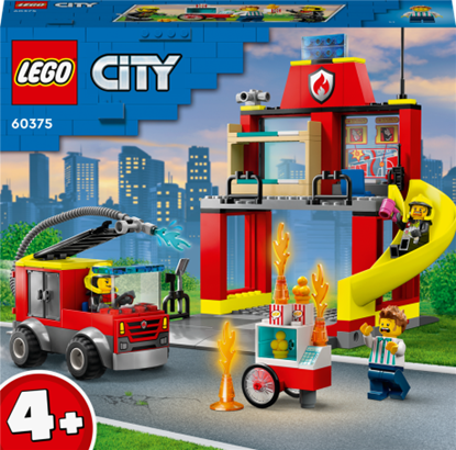 Изображение LEGO City 60375 Fire Station and Fire Engine