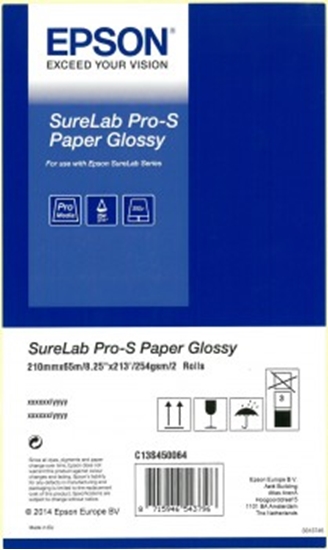 Изображение 1x2 Epson SureLab Pro-S Paper Glossy A4 x 65 m 252 g