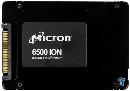 Attēls no SSD|MICRON|SSD series 6500 ION|30.72TB|NVMe|NAND flash technology TLC|Write speed 5000 MBytes/sec|Read speed 6800 MBytes/sec|Form Factor 2,5"|MTBF 2500000 hours|MTFDKCC30T7TGR-1BK1DFCYYR