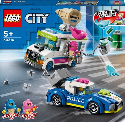Изображение LEGO City Policyjny pościg za furgonetką z lodami (60314)