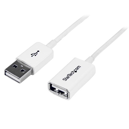 Attēls no StarTech.com 3m White USB 2.0 Extension Cable A to A - M/F