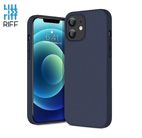 Изображение  Riff Plāns & Mīksts silikona aizmugures maks ar mīkstu iekšpusi priekš Apple iPhone 13 Pro Max Dark Blue