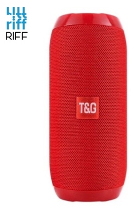 Picture of  Riff TG117 Universāls bezvadu Bluetooth skaļrunis AUX / Micro SD / USB Sarkans