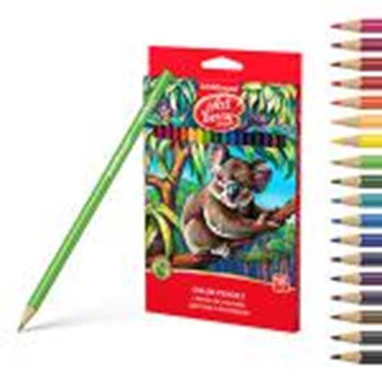 Picture of *Zīmuļi krāsainie 18 krāsas,  trīsstūrveida ErichKrause