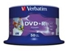 Изображение 1x50 Verbatim DVD+R 4,7GB 16x Speed, wide printable NON-ID