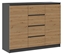 Picture of 2D4S chest of drawers 120x40x97 cm, anthracite/artisan