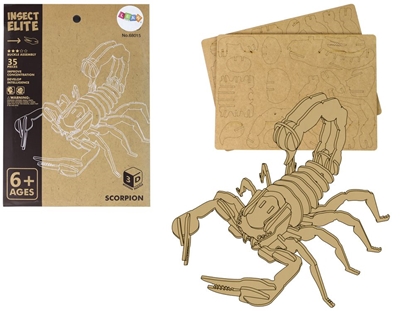 Изображение 3D medinė erdvinė dėlionė skorpionas