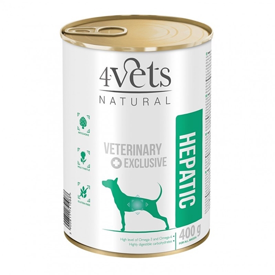 Изображение 4VETS Natural Hepatic Dog - wet dog food - 400 g