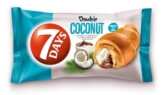 Picture of 7DAYS Double kruasāns ar kakao un kokosriekstu pildījumu 60g