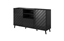 Attēls no ABETO chest of drawers 150x42x82 gloss black/black