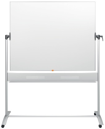 Attēls no Abpusēja grozāma magnētiskā tāfele NOBO CLASSIC 150 x 120 cm, mobilais statīvs, baltā krāsa