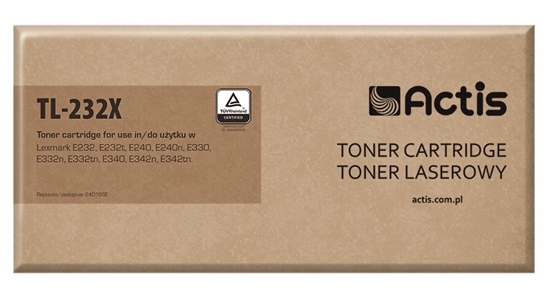 Picture of Actis TL-232X toner (replacement for Lexmark 24016SE/34016SE; Standard; 6000 pages; black)