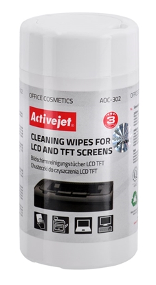 Picture of Activejet AOC-302 LCD matrix wipes 100 pcs.