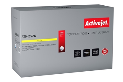 Attēls no Activejet ATH-252N toner (replacement for HP 504A CE252A, Canon CRG-723Y; Supreme; 7000 pages; yellow)