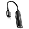 Изображение Adapter USB Baseus L52 Lightning - Jack 3.5mm + Lightning x2 Czarny  (CALL52-01)