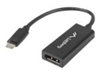 Изображение Adapter USB CM - Displayport F 15cm czarny 