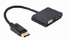 Picture of Adapteris Gembird DisplayPort Male - HDMI Female + VGA Female Black