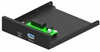 Изображение Adapteris Gembird Internal 3.5 Front PC Panel USB 3.1 Type-A + Type-C Port Black